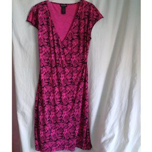 BCBG Paris Vintage Faux Wrap Style Dress